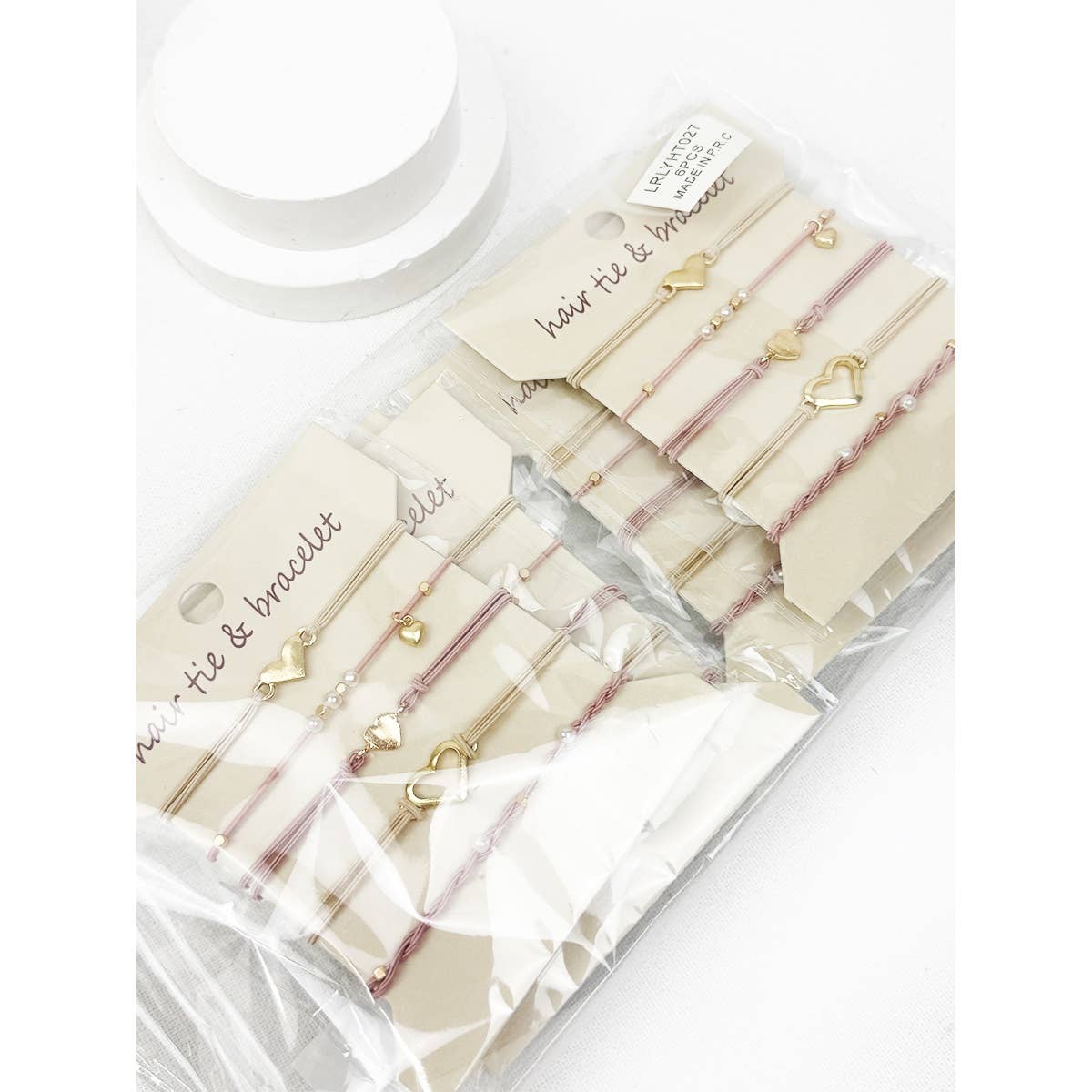 Boho Inspired Minimal Heart Hair Tie Bracelets