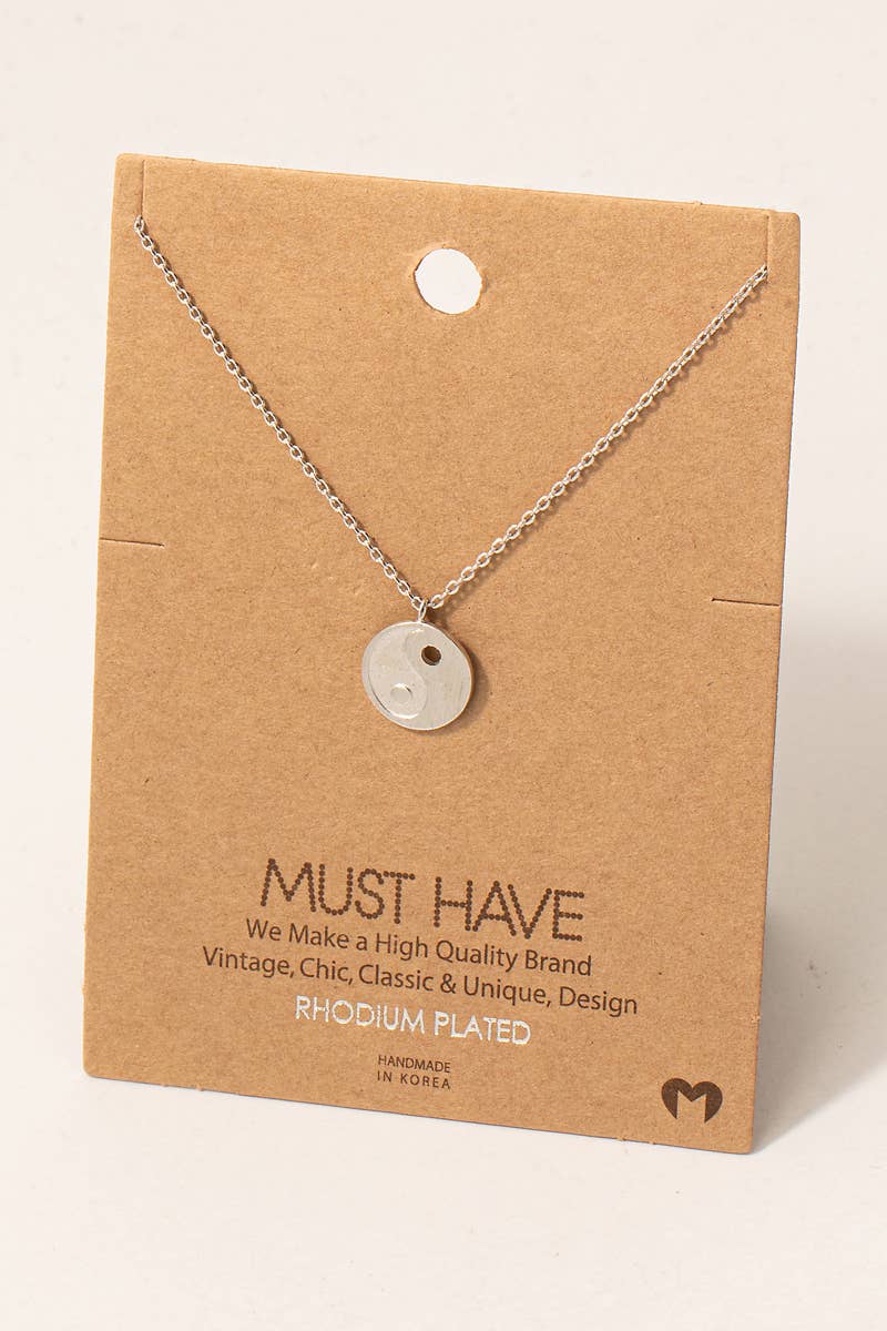 Yin Yang Pendant Necklace