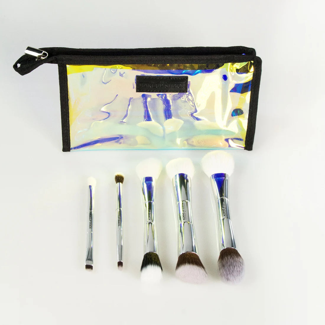 The Makeup Shack- Chrome Travel Brush Set