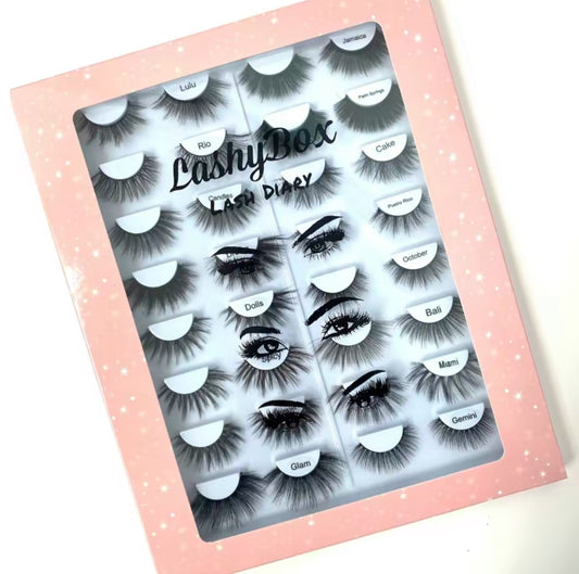 Lashy Box- Lash Diary 16 Different Styles