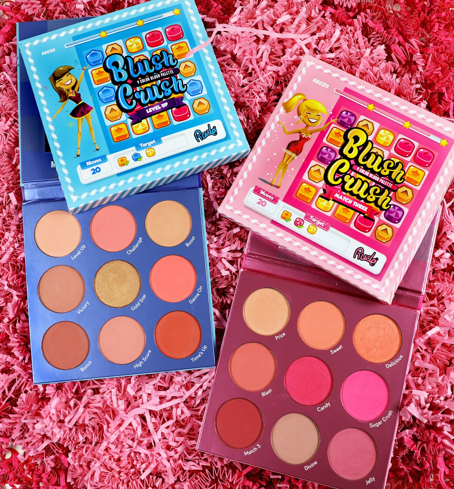 RUDE - Blush Crush 9 Color Blush Palette - Level Up