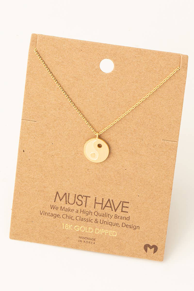 Yin Yang Pendant Necklace
