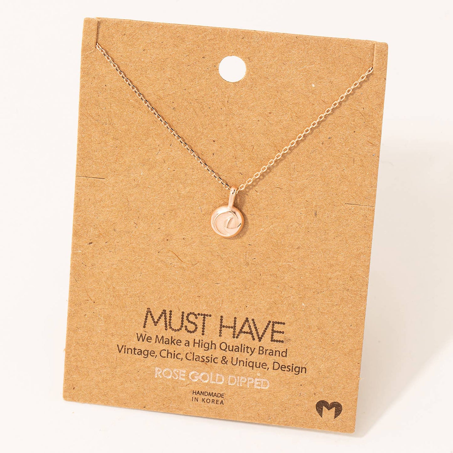 Mini Moon Coin Pendant Necklace