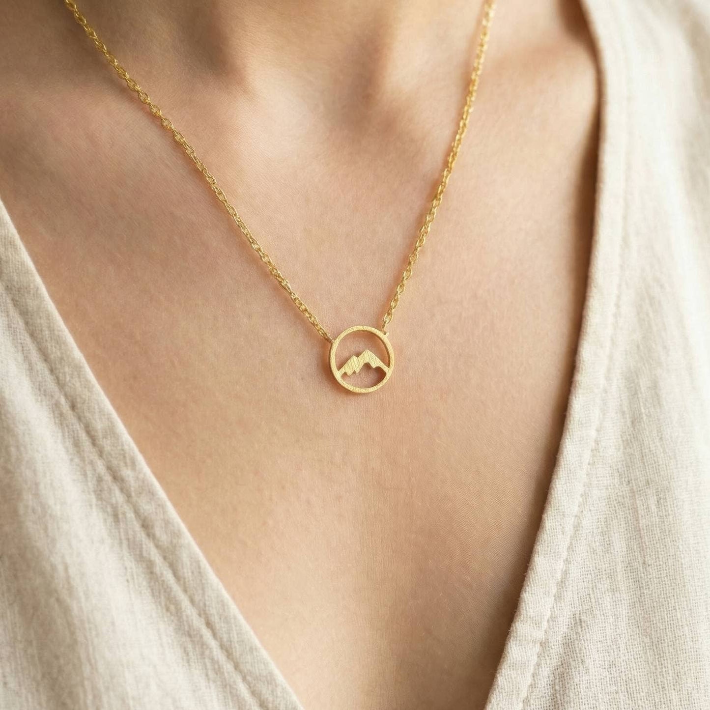 Mountain Range Pendant Necklace