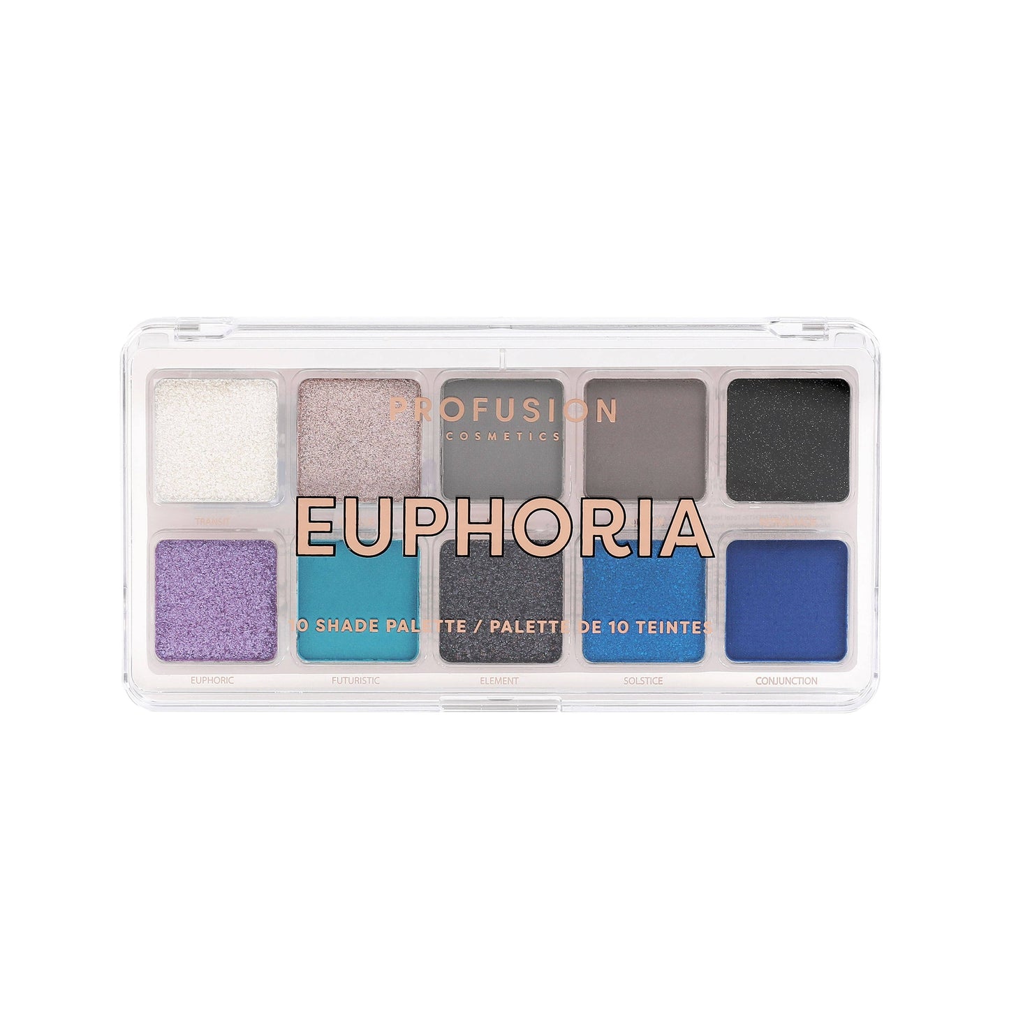 PROFUSION - 10 Shades Multi-Finish Blendable Eyeshadow Palette - Mauves