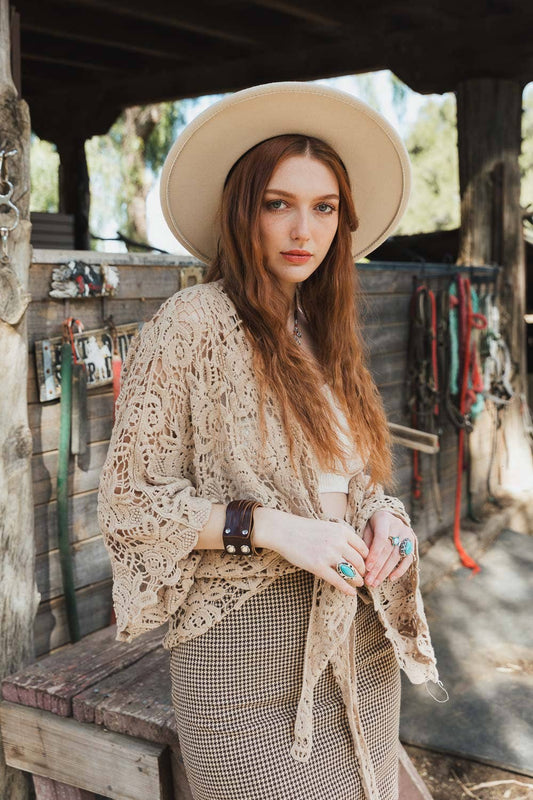 Crochet Floral Petal Kimono Wrap 🌼