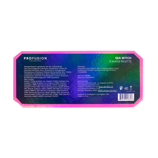 PROFUSION - Sea Witch| 8 Shade Highly Pigmented Eyeshadow Makeup Palette