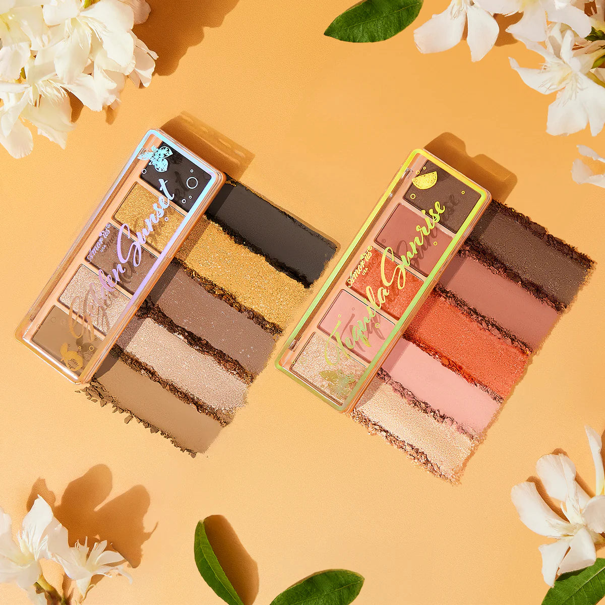 AMORUS 5 Shade Travel Palettes- Golden Sunset & Tequila Sunrise