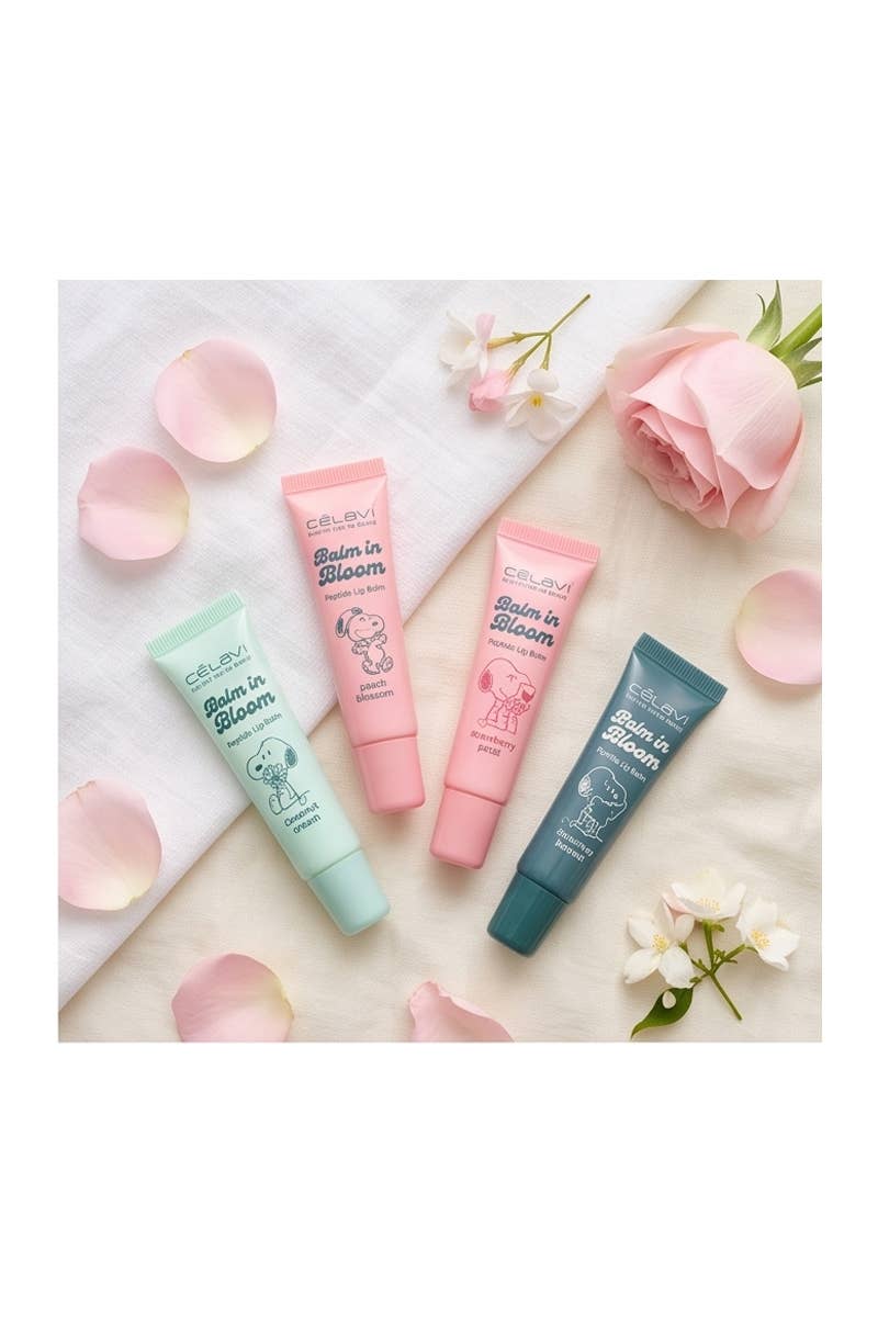Celavi P46677D Balm in Bloom 4 pc Peptide Lip Balm Set - 12