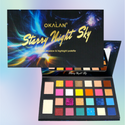 OKALAN Starry Night Sky 26 Color Eye Shadow and Highlight Palette