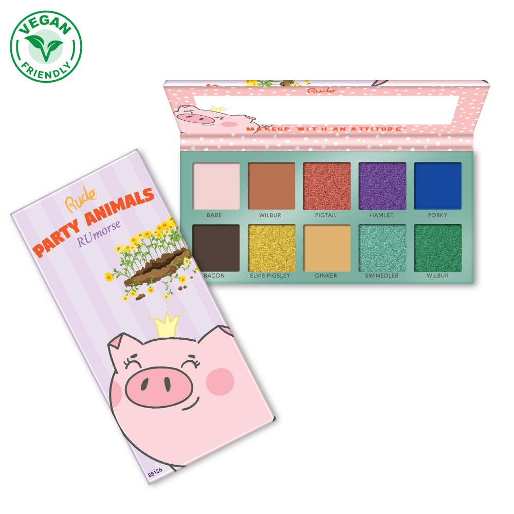 RUDE Party Animals 10 Eyeshadow Palette