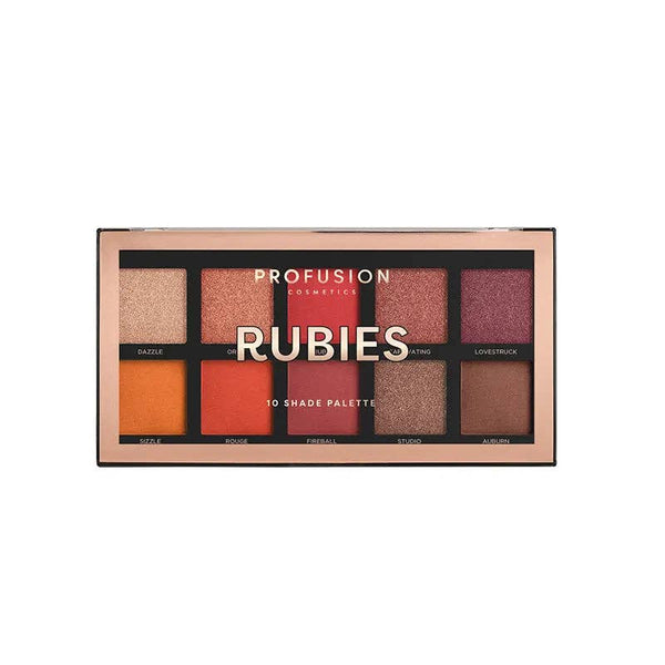 Profusion- Rubies 10 Shade Palette