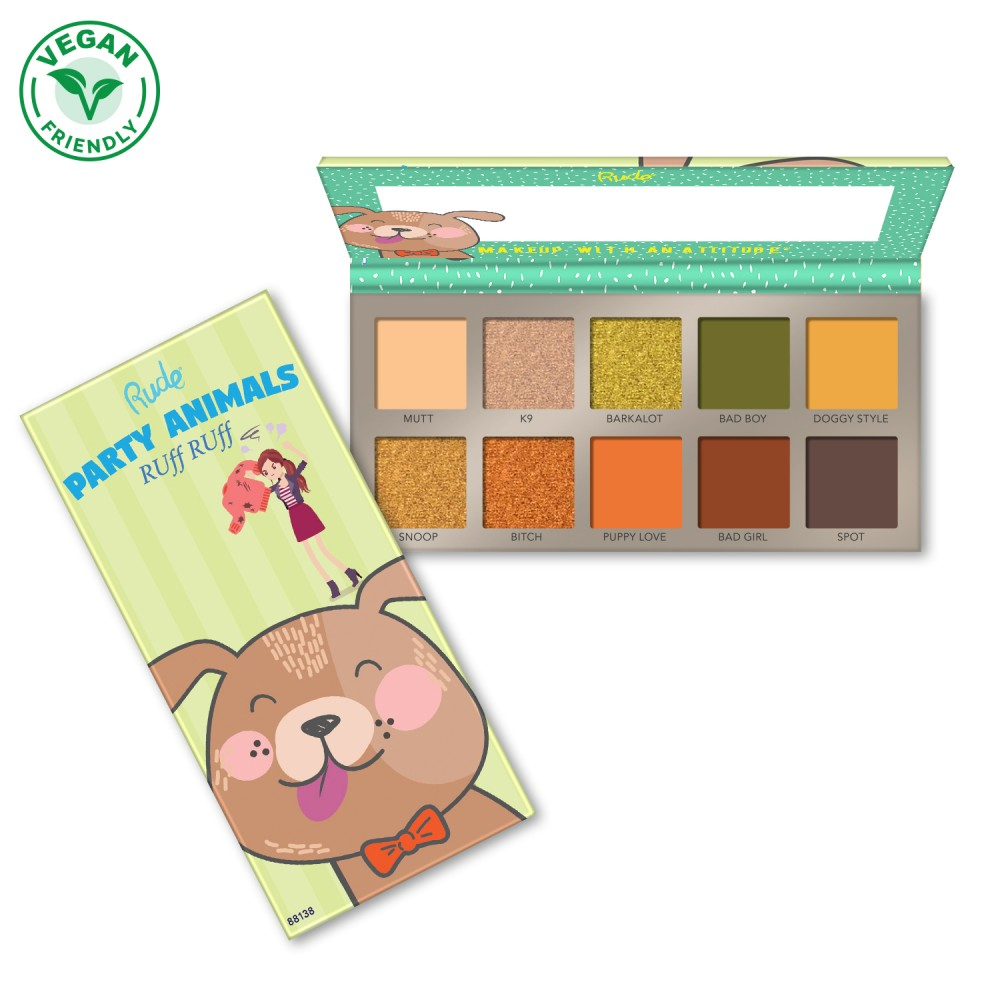 RUDE Party Animals 10 Eyeshadow Palette