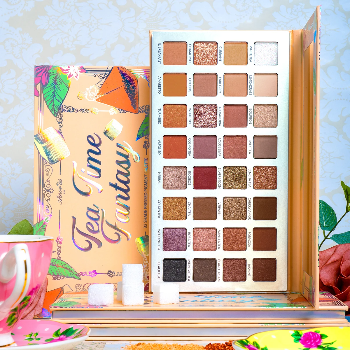AMORUS Tea Time Fantasy Pressed Pigment Palette
