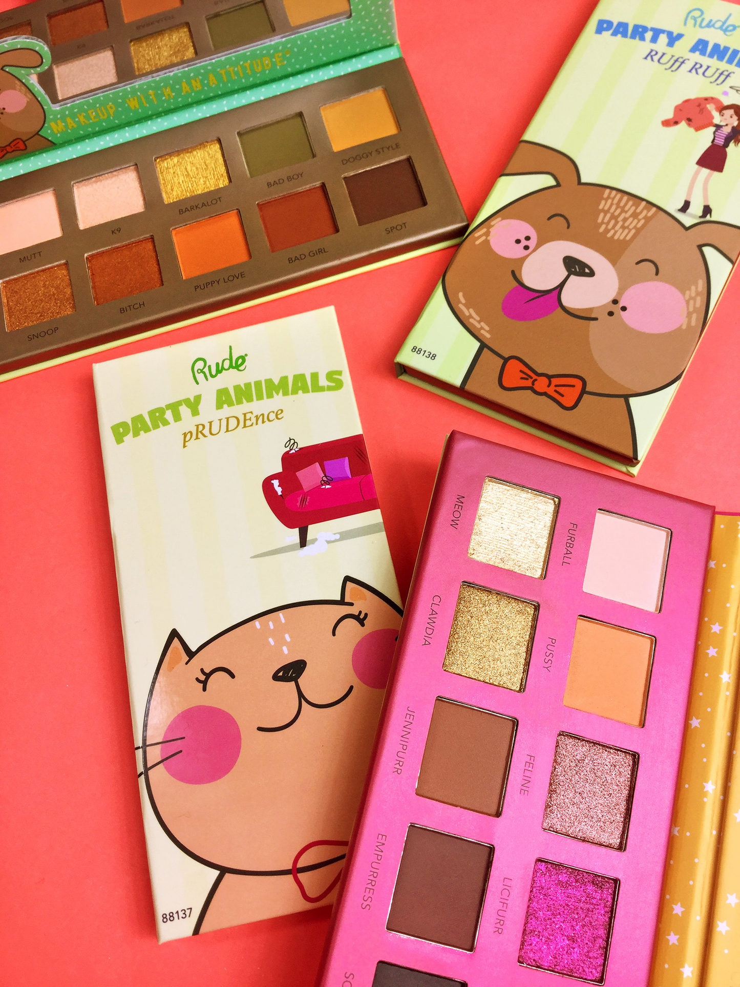 RUDE Party Animals 10 Eyeshadow Palette